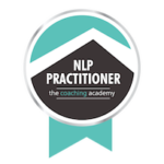 NLP practitioner certification badge through the coaching academy 2021